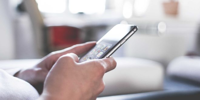 Woman using mobile phone