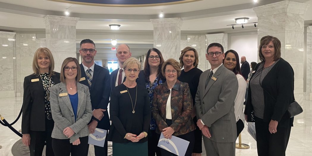 Bankers at the State Capitol Register for OBA’s 2023 Contact Banker